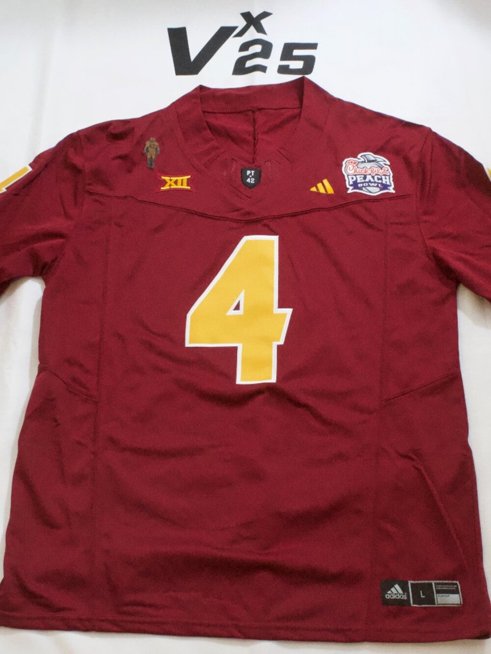 NEW Men's Arizona State Cam Skattebo Chick-fil-A Peach Bowl Jersey Size Large